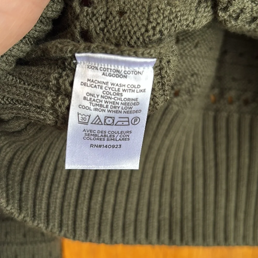 LOFT Women's Green Sweater - Picture 3 of 4